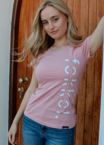 fOKKOL Ladies Fancy Dusty Pink T-Shirt