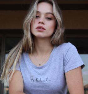 fOKKOL Ladies Grey Chic T-Shirt