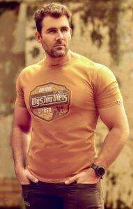 Men's Premium Cotton T-Shirt Printed Camel "Wys"