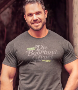 Men's Premium Cotton T-Shirt Printed Charcoal "Gevoel"