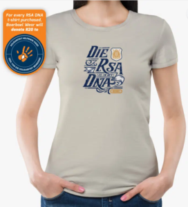 Boerboel Ladies Premium Cotton T-Shirt Printed Sand Melange "RSA DNA"
