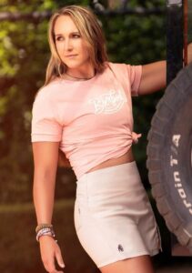 Boerboel Ladies Premium Cotton T-Shirt Printed Light Pink