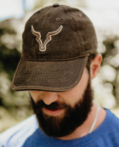 Bosbul Brown Oilskin 3D Bull Cap