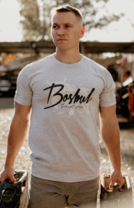 Bosbul Light Grey Melange T-Shirt
