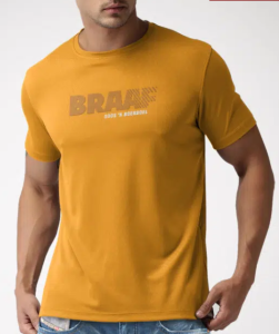 Boerboel Premium Cotton T-Shirt Printed - Mustard