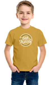 Boerboel Kids Premium Cotton T-Shirt Printed - Mustard "Mielies"