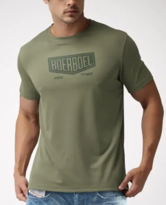 Boerboel Men's T-Shirt Mesh Print - Olive "Boerboel"