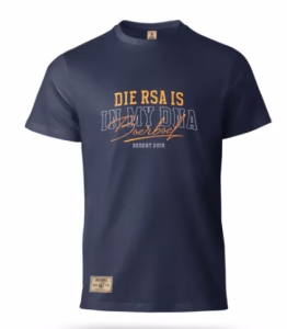 Boerboel Men's T-Shirt - Embroidered "RSA" Navy